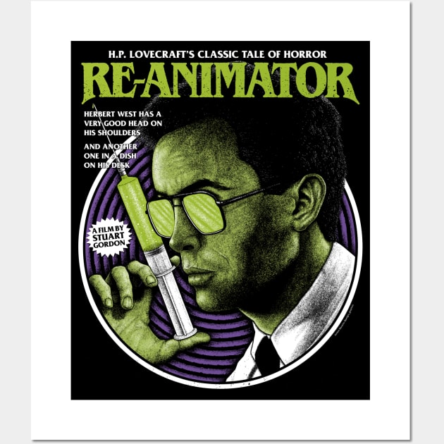 Reanimator, Herbert west, Lovecraft Wall Art by PeligroGraphics